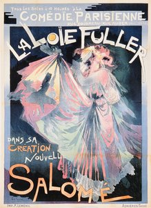 Affiche publicitaire pour Loie Fuller en 